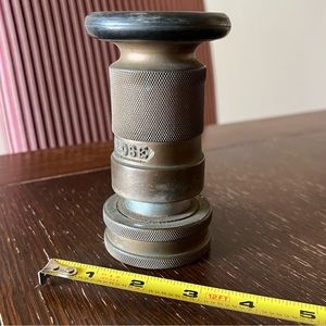Vintage, Antique brass Powhatan Fire Hose spray nozzle